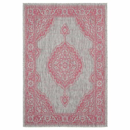 UNITED WEAVERS OF AMERICA 5 ft. 3 in. x 7 ft. 6 in. Augusta Sant Andrea Pink Rectangle Area Rug 3900 10286 69